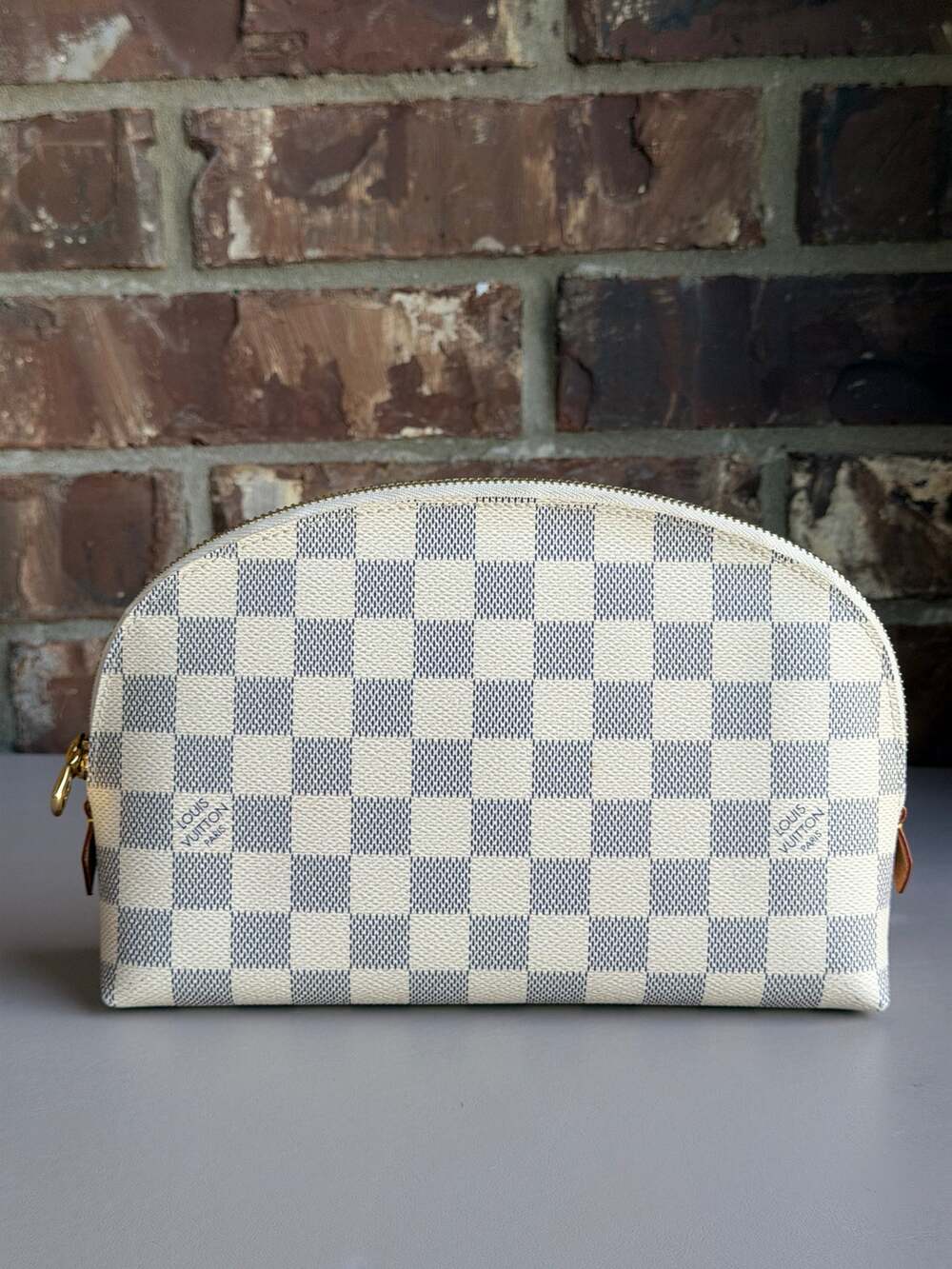 Louis Vuitton Cosmetic Pouch Damier Azur GM 84574